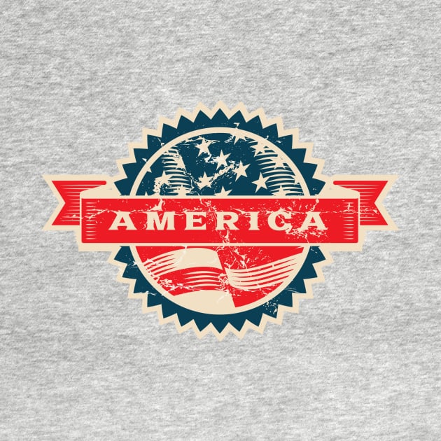 America Travel Tag by silvercloud